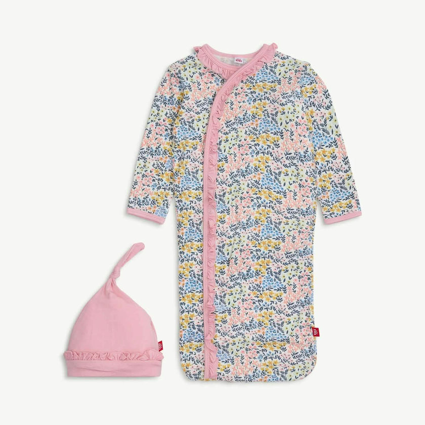 Magnetic Gown & Hat Set with Ruffle