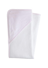Hooded Towel - Pink Stripe