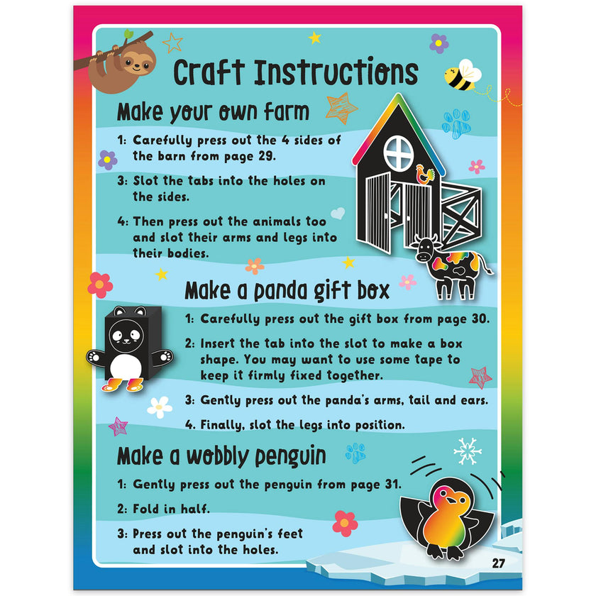 Scratch & Glitter Activity Book: Cute Animals