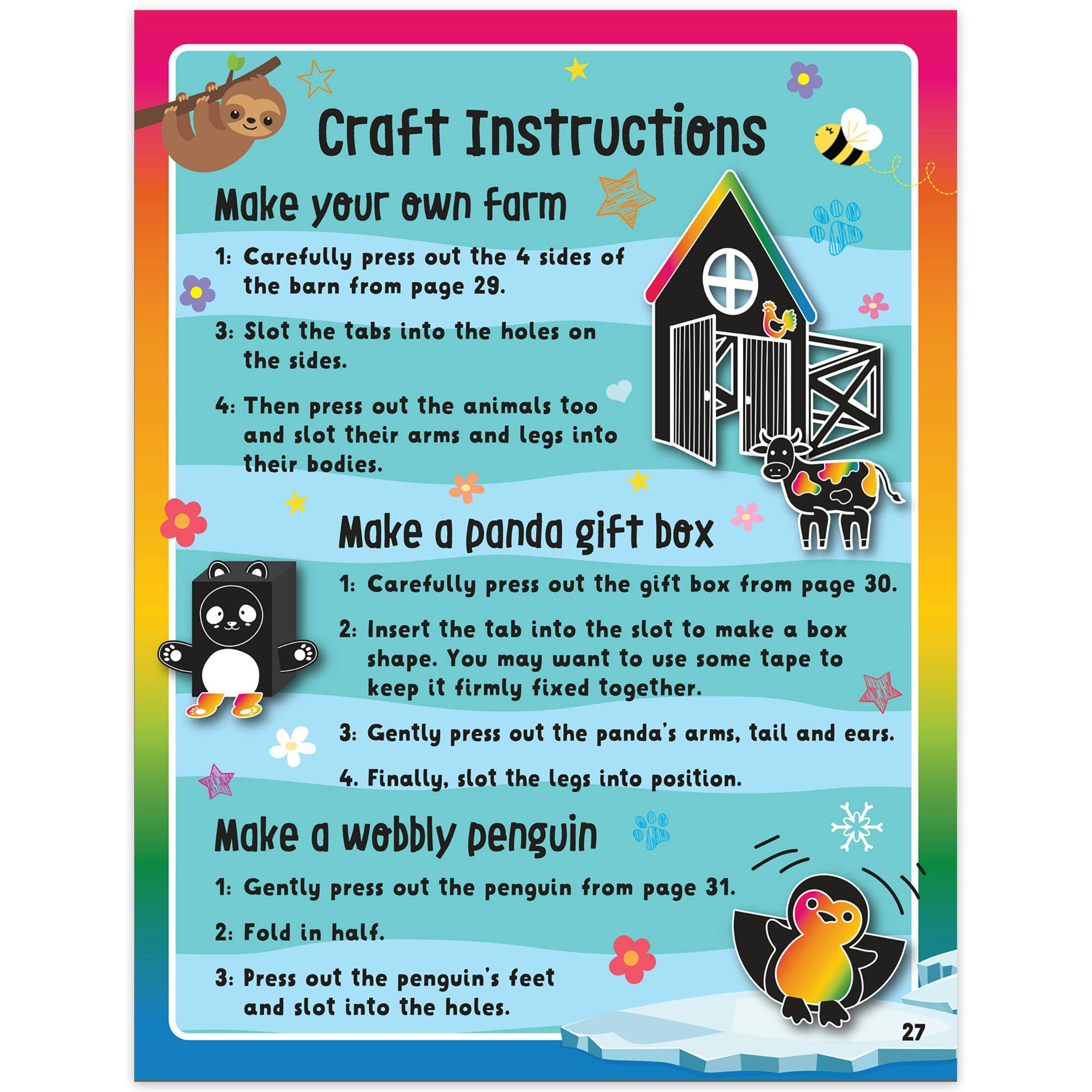 Scratch & Glitter Activity Book: Cute Animals