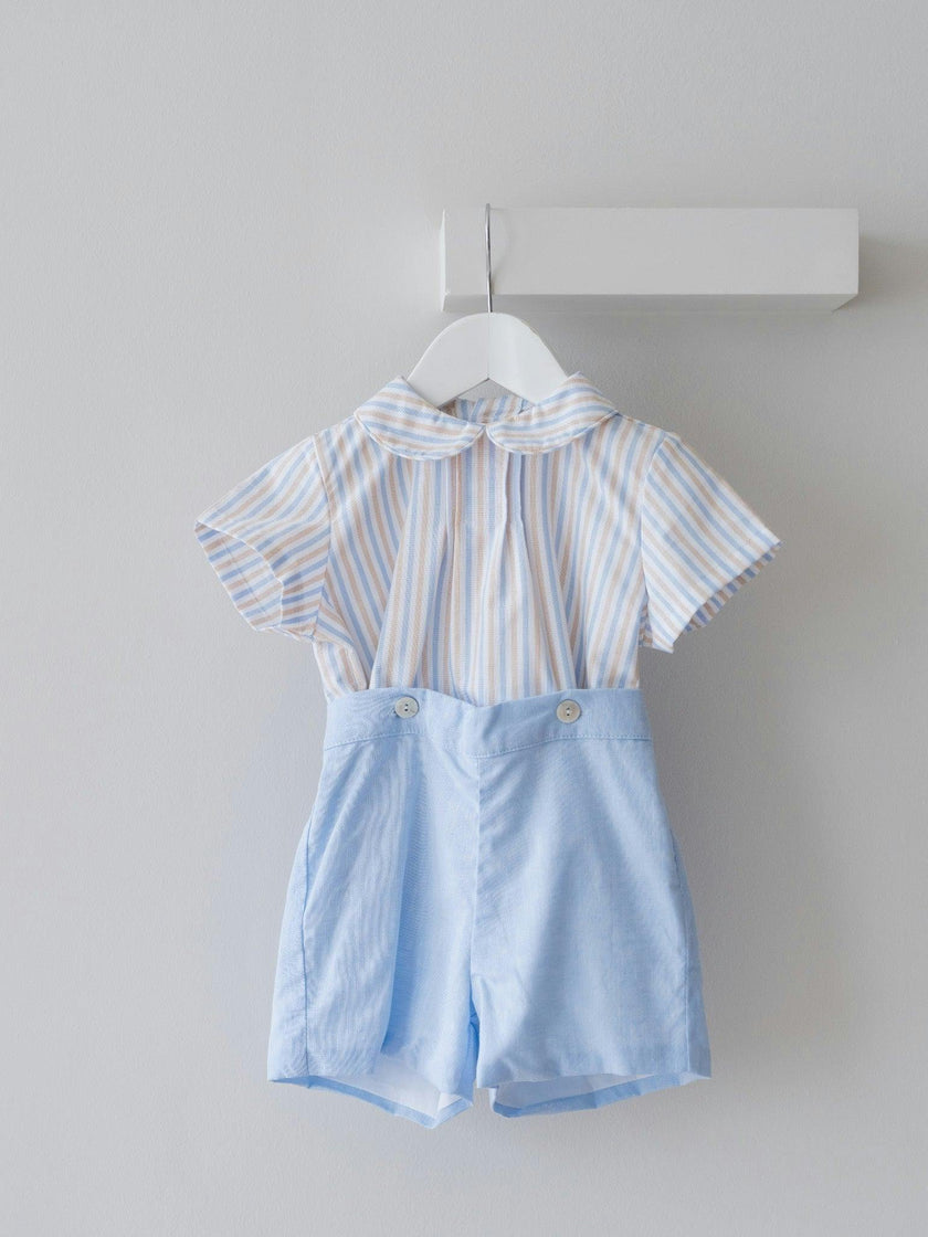 Caramel Stripe Mattia Baby Boy Set
