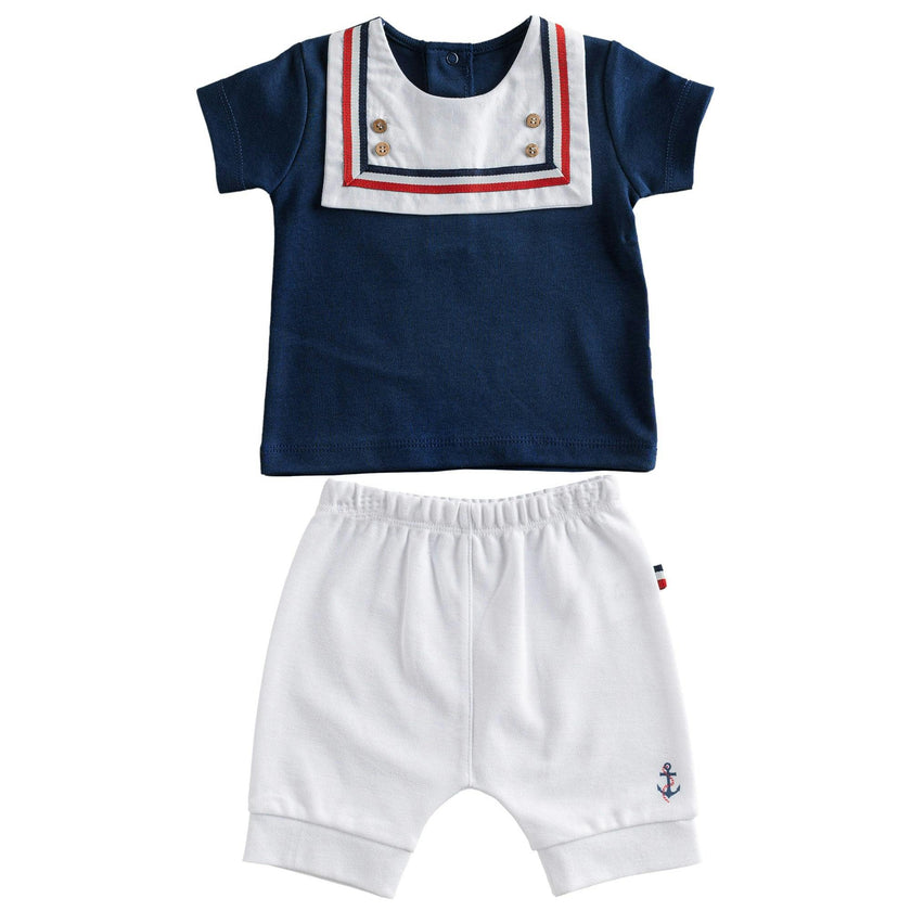 Navy Sailor Bear Summer Outfit