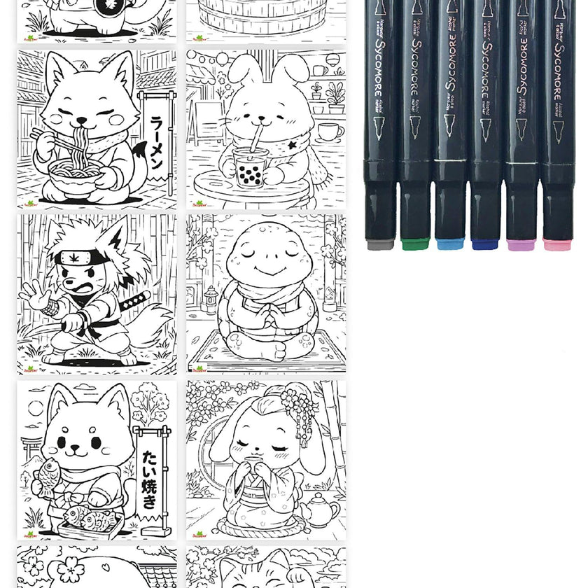 Artissimo - Layout And Markers Kawaii Animals - 10y+