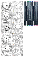 Artissimo - Layout And Markers Kawaii Animals - 10y+