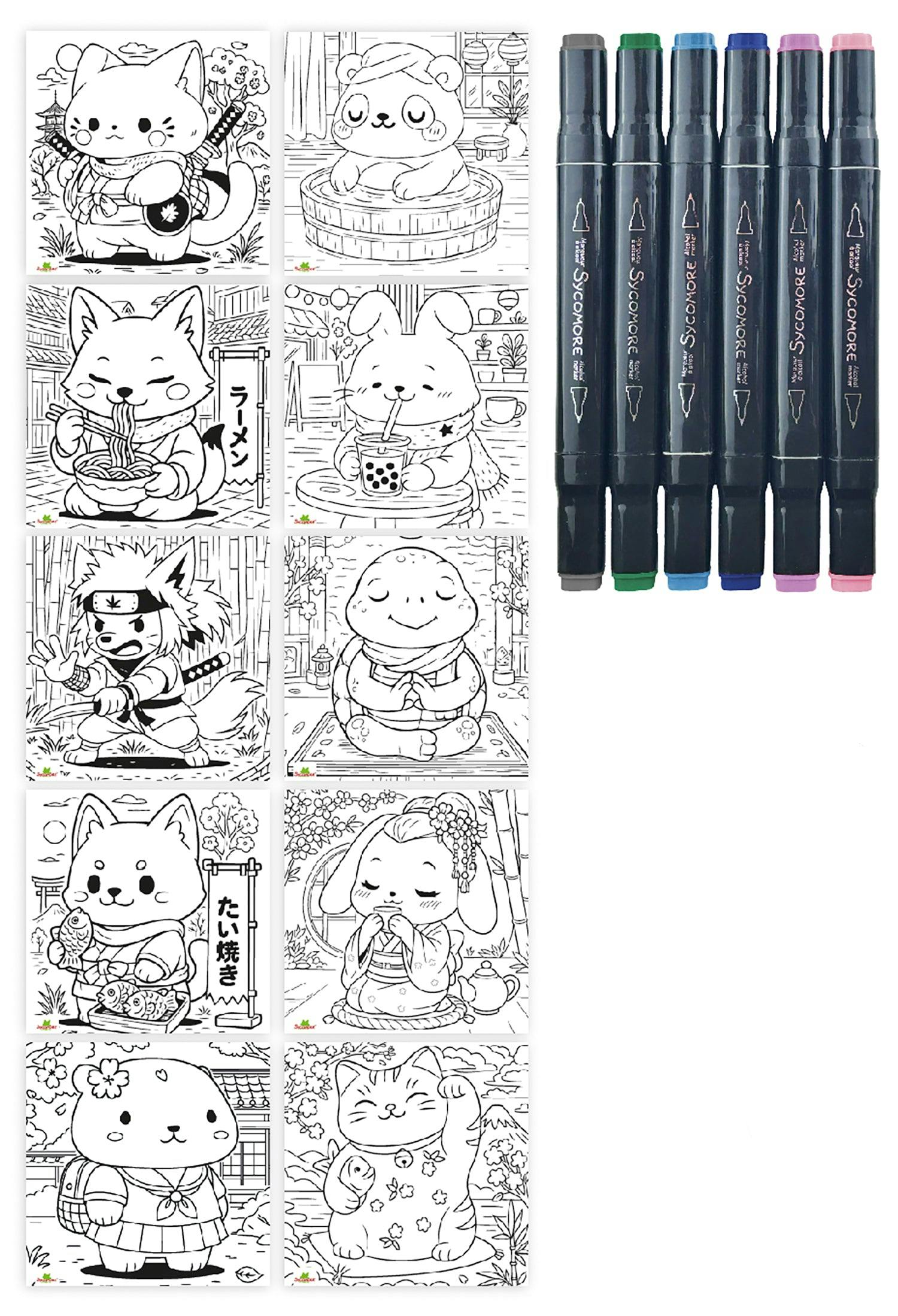 Artissimo - Layout And Markers Kawaii Animals - 10y+