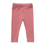 Girls Basic Leggings in Rose Elegance