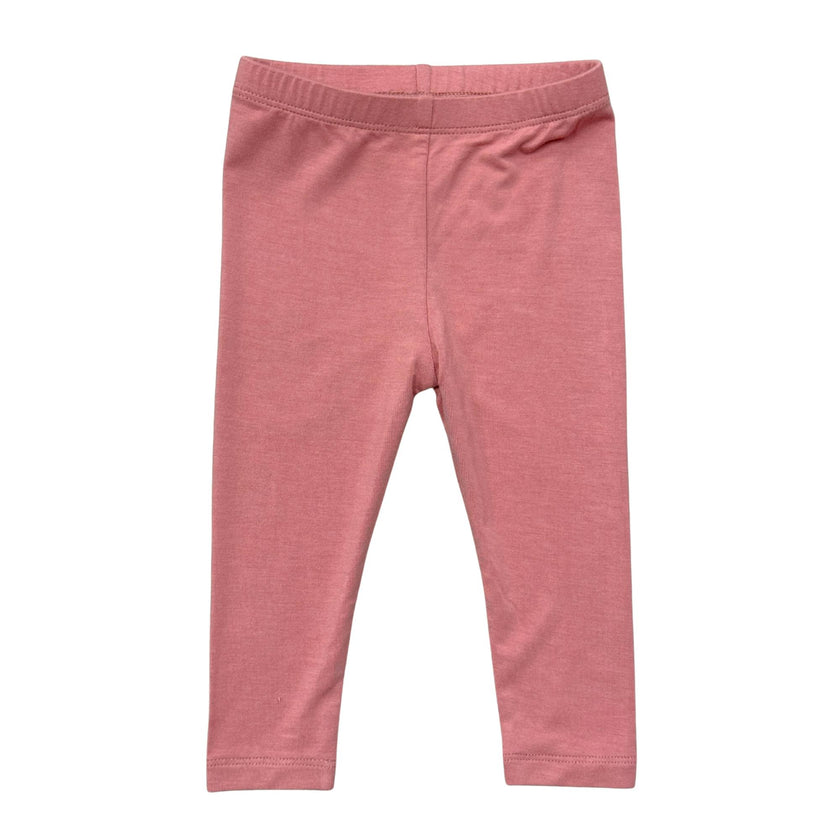 Girls Basic Leggings in Rose Elegance
