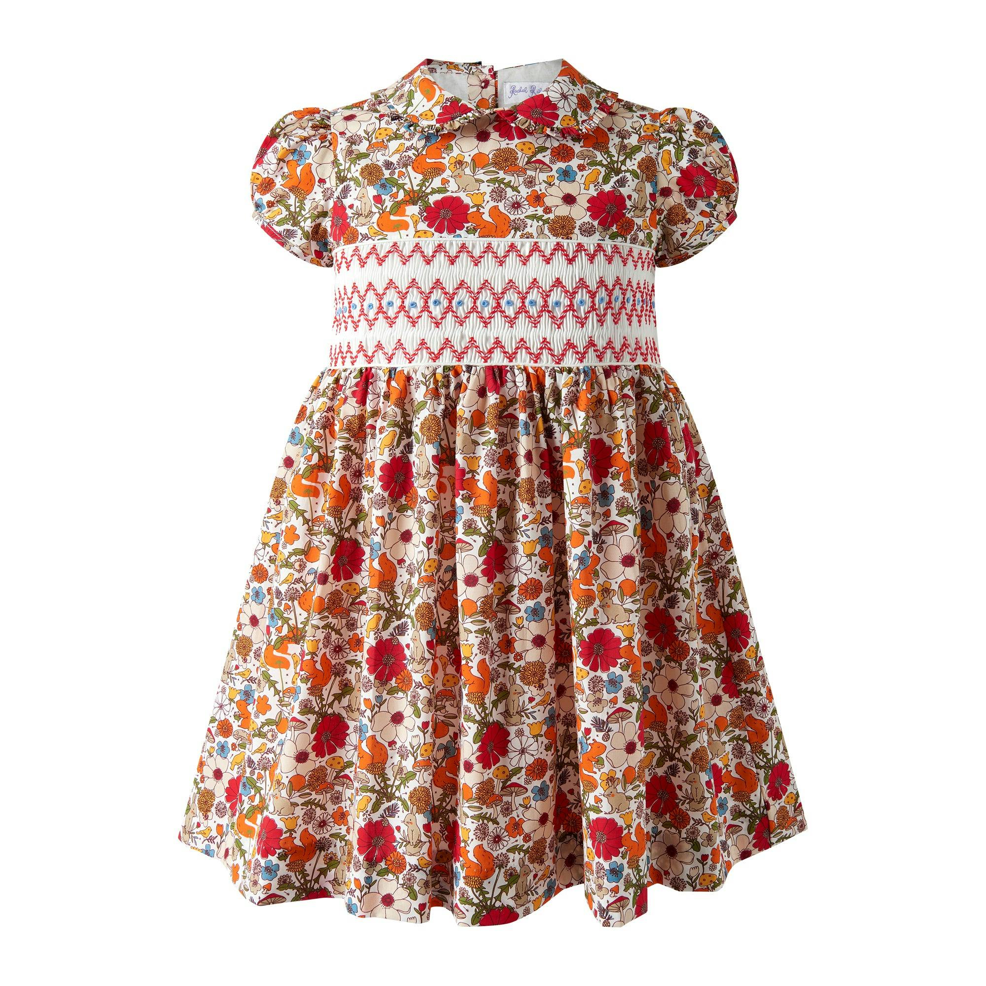 Woodland Floral Smocked Dress
