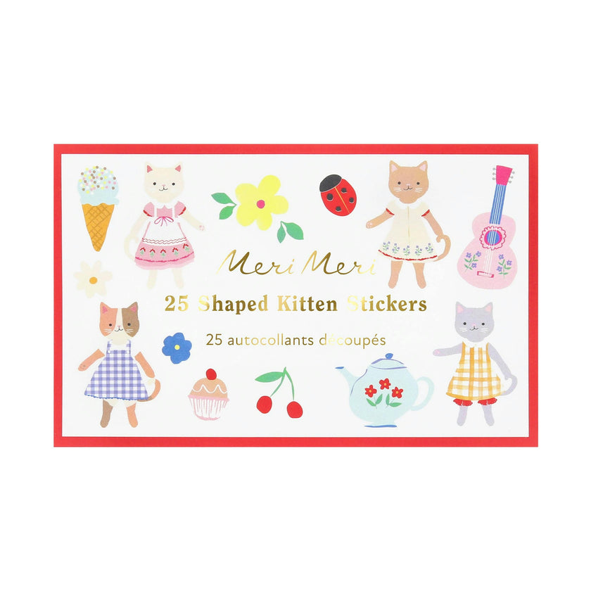Kitten Club Shaped Stickers