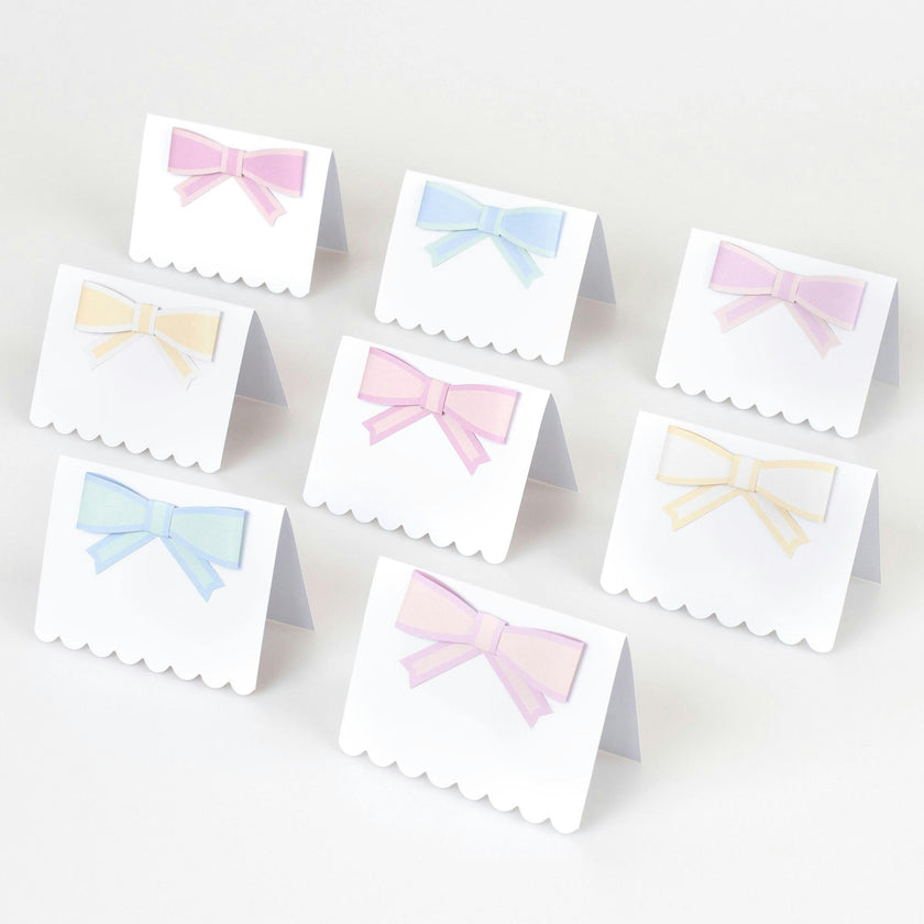 Pastel Bow Place Cards