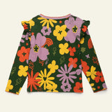 Wildflower Ruffle Long Sleeve T-Shirt