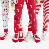 Kids organic PJ pant in candy canes
