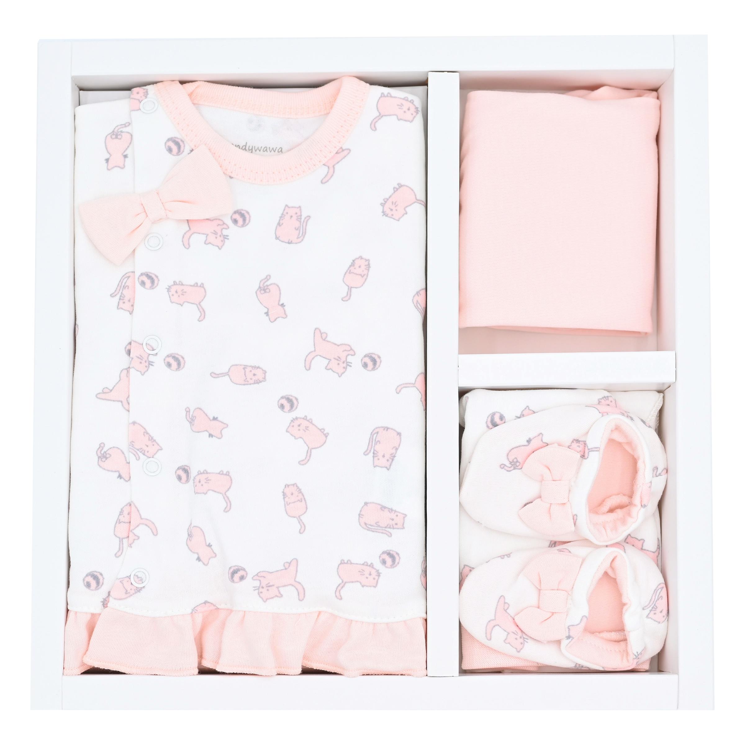 Pink 5 Piece Newborn Set