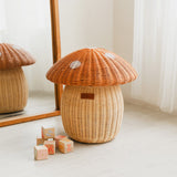 Mushroom Handcrafted Rattan Storage Basket - Wicker
