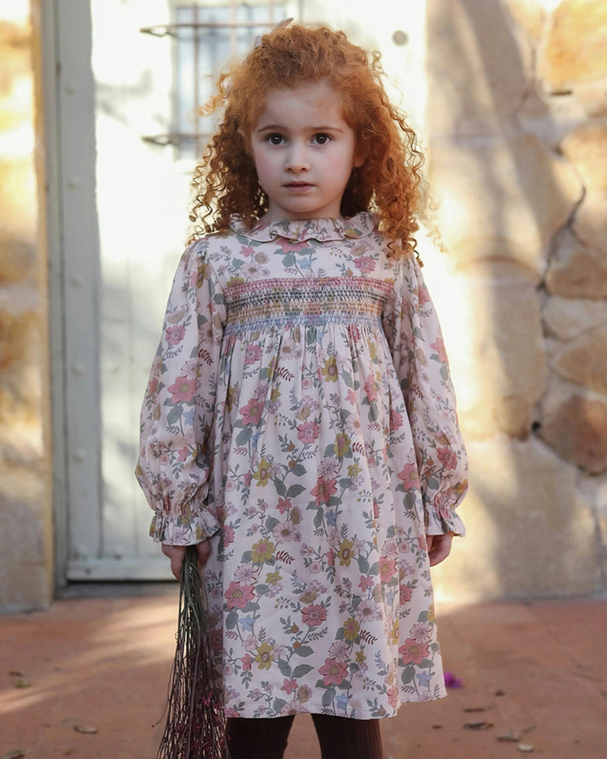Jeanette Dress - Bloom print