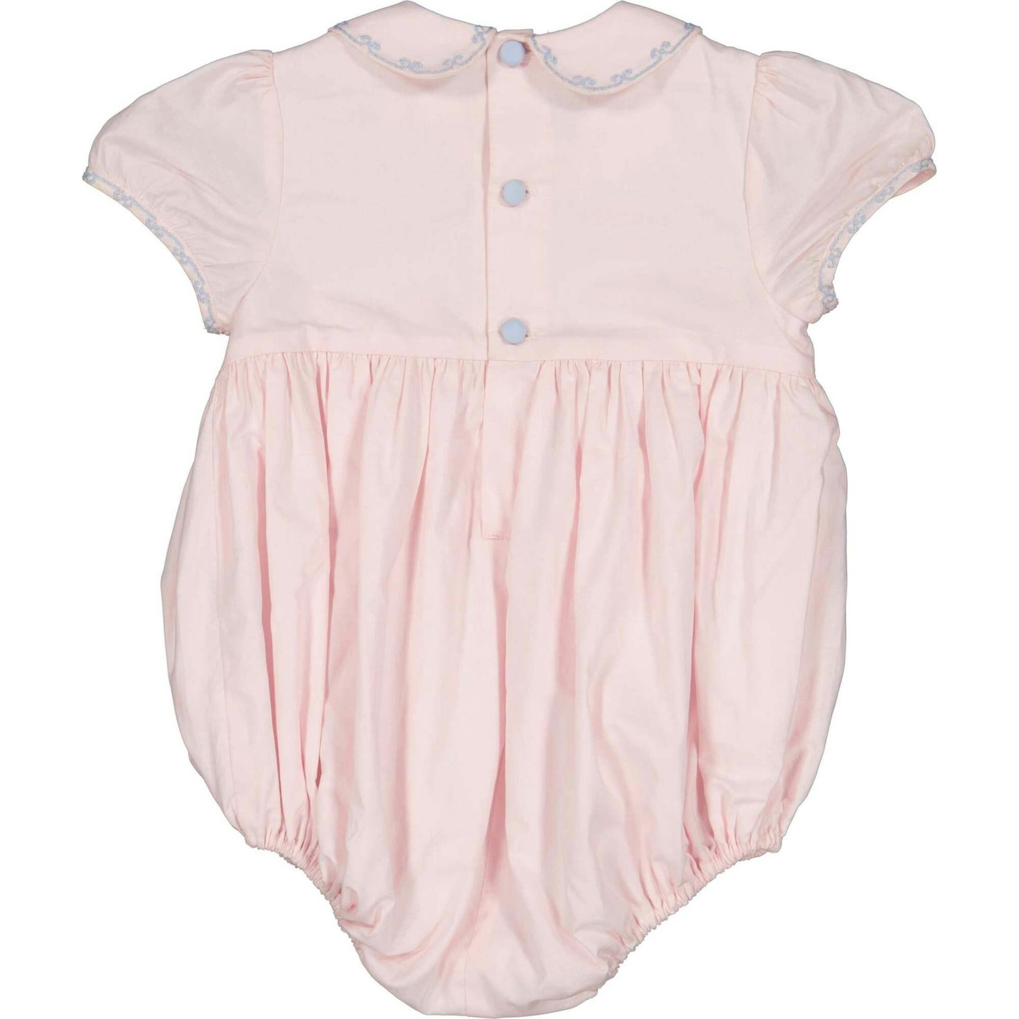 Charlotte Pink Smocked Romper