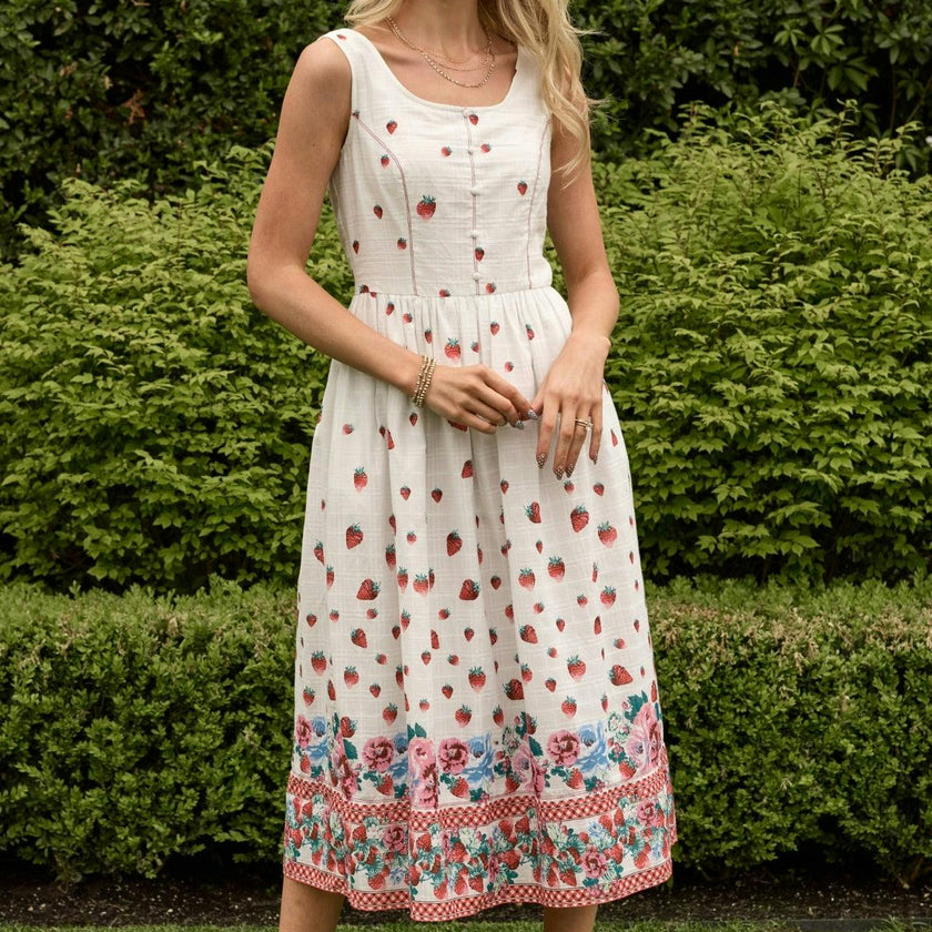 Sadie Dress in Strawberry Vintage Tier