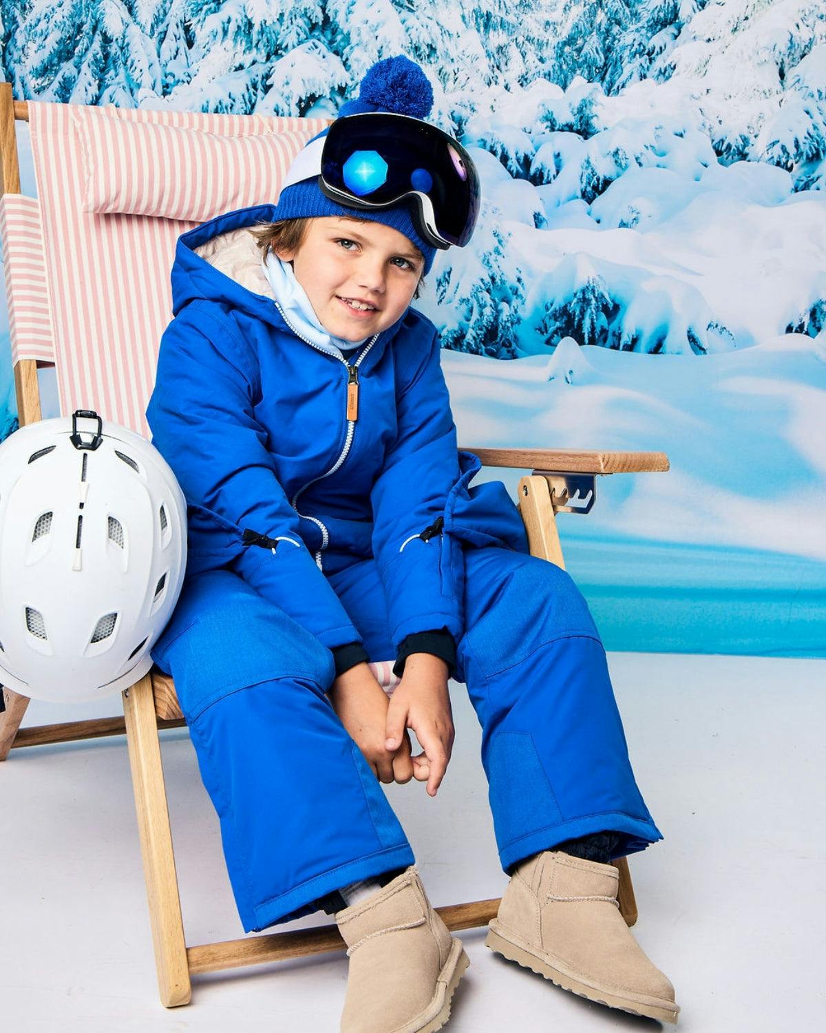 Kids Snow Pant in Varsity Blue