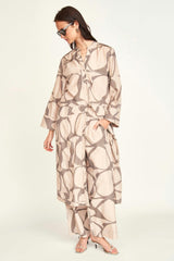 Malmo Dress in Putty Jurassic