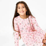 Candy Cane Lane Bamboo Girls' Long Sleeve Dress