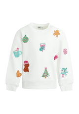Sweet Holiday Patch Sweatshirt