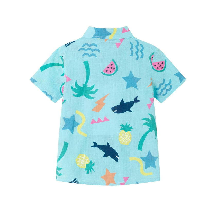 Kids 2-Piece Fun Print Matching Buttondown Set