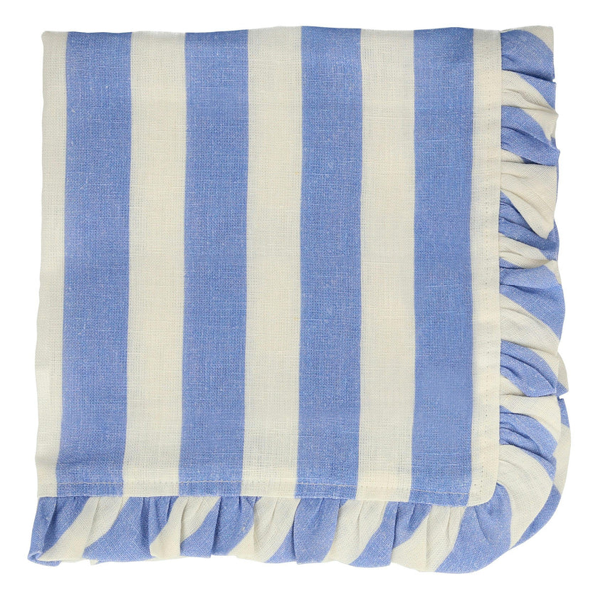 Stripe Ruffle Fabric Napkins