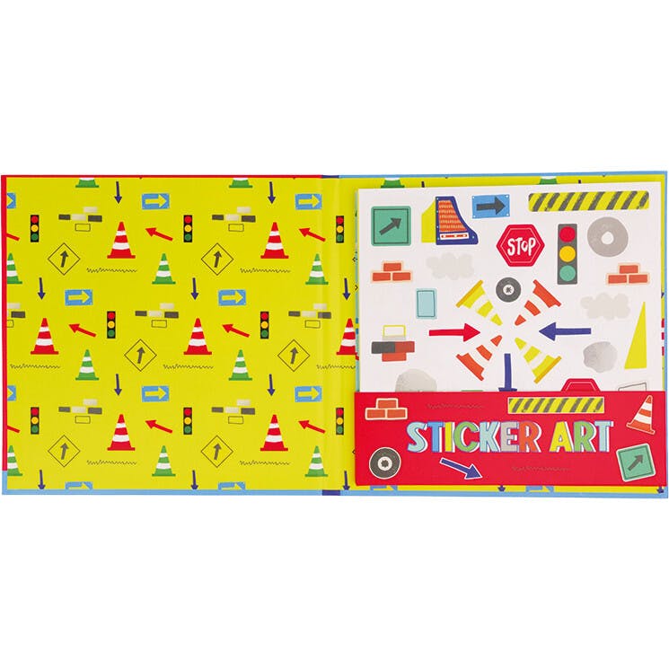 Sticker Art Book - Construction
