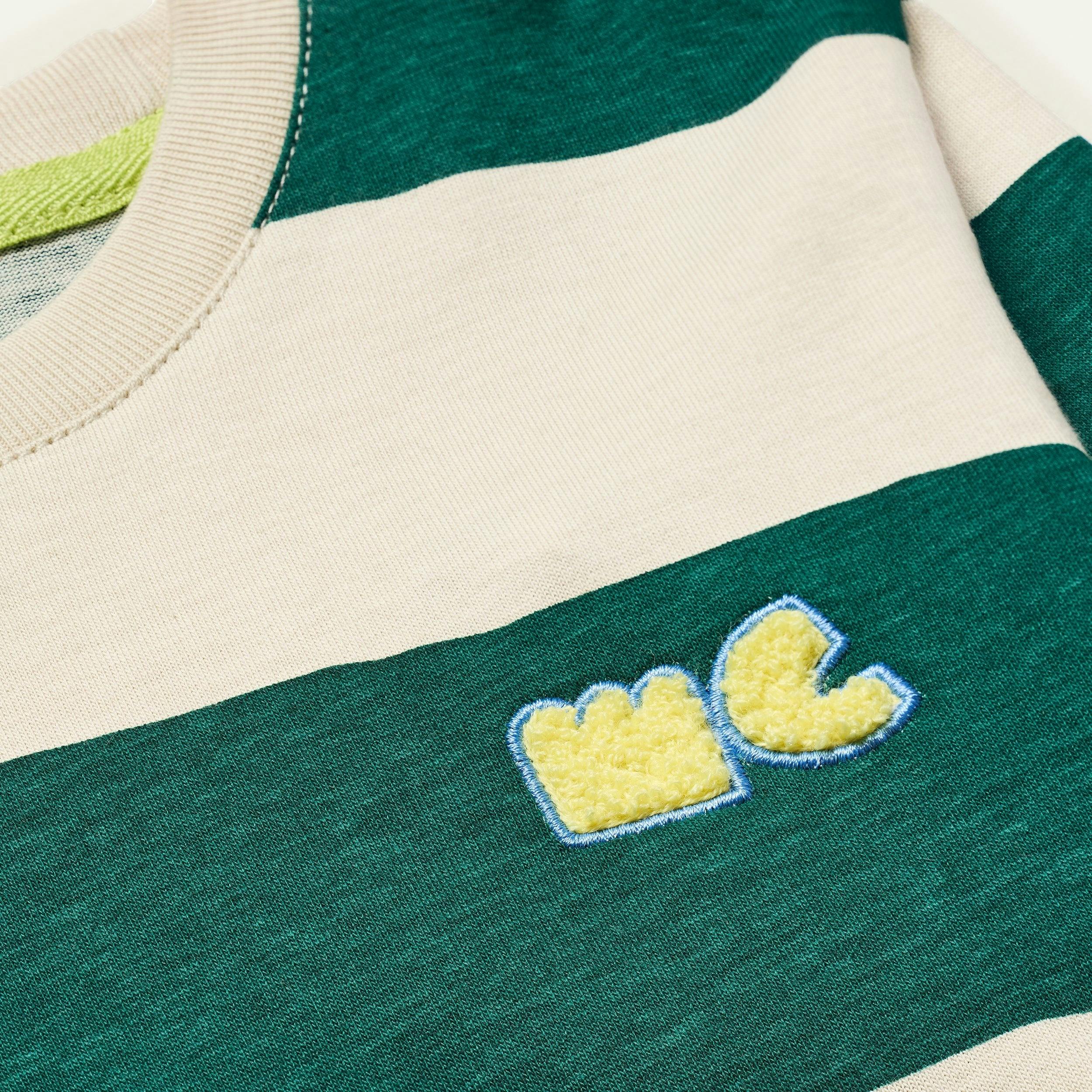Recycled Cotton Rugby Stripe T-Shirt