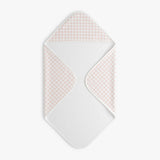Picnic Gingham Baby Hooded Towel - Pink