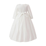White Marindel Lace & Tulle Dress