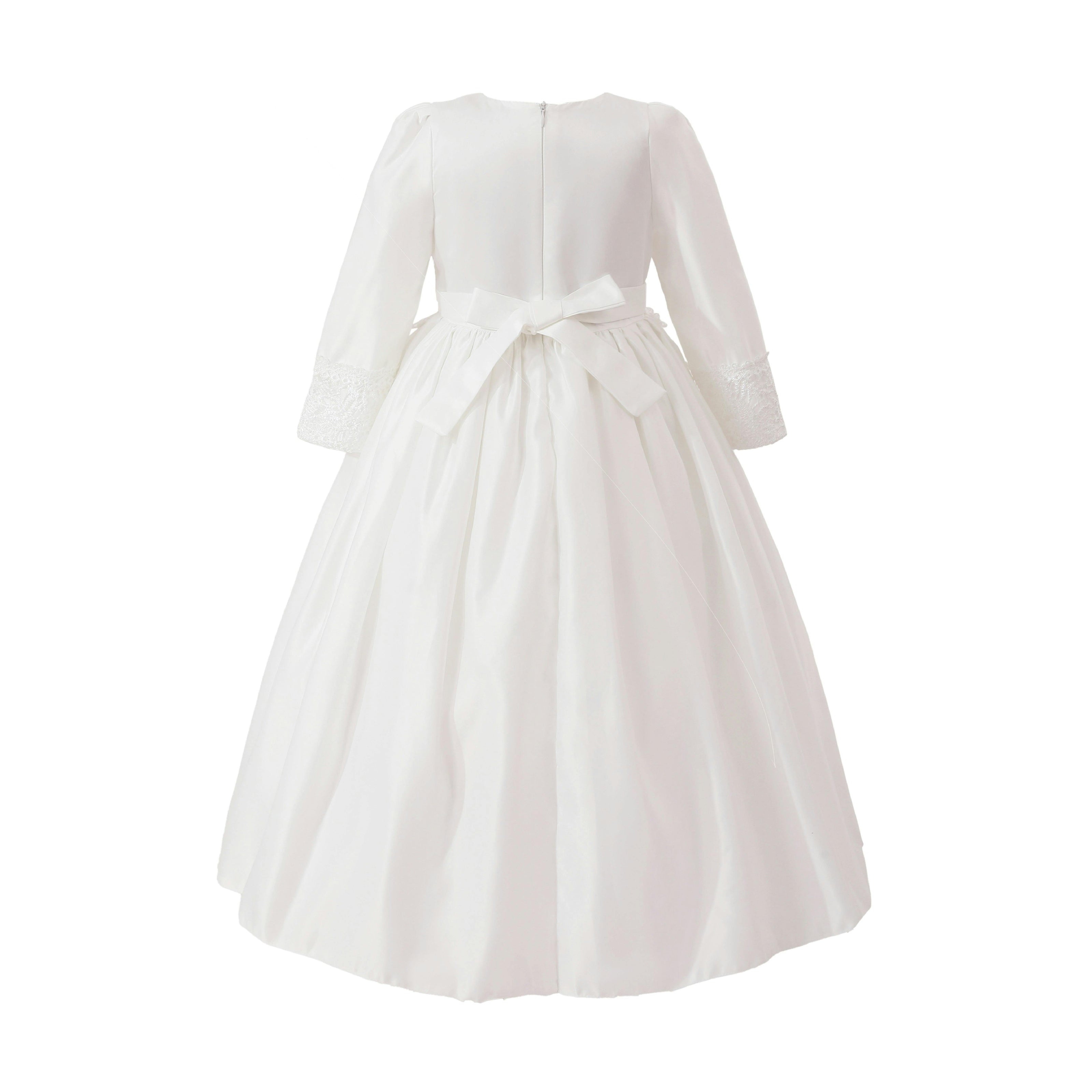 White Marindel Lace & Tulle Dress