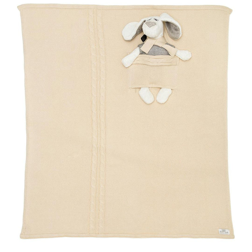 Milo & Lilirose Knitted Baby Blanket Set
