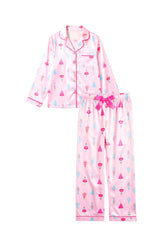 Girls Nutcracker Long Sleeve Satin PJ