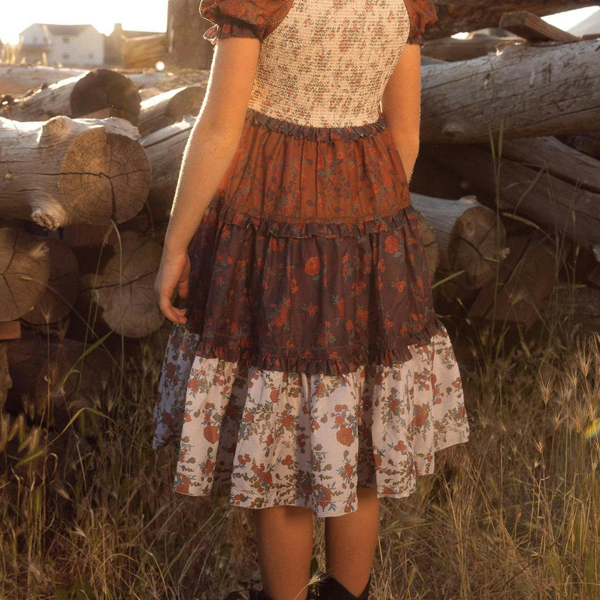 Mini Emily Dress in Fall Floral