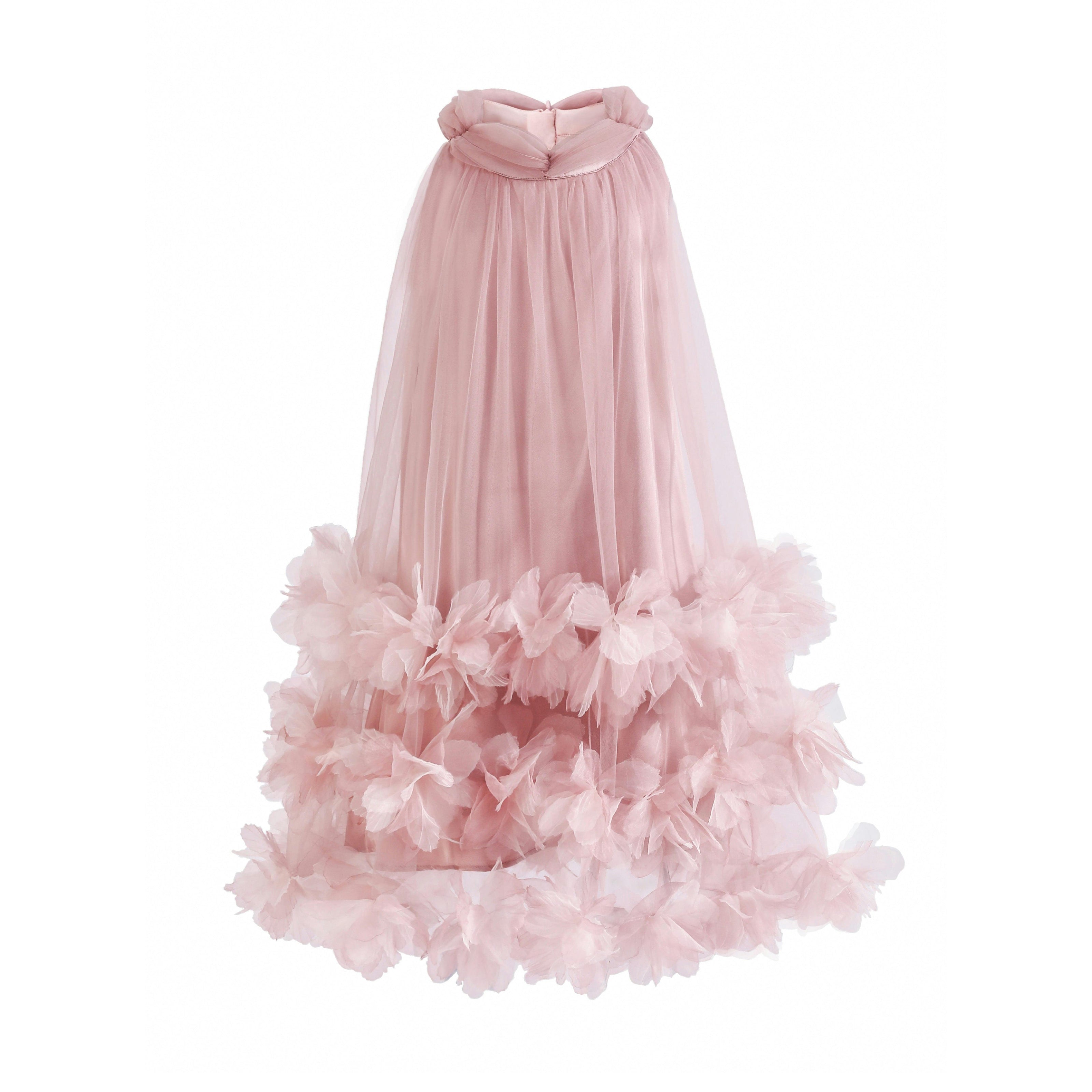 Pink Elaris Floral Gown