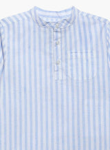 Oscar Shirt in Pale Blue Stripe