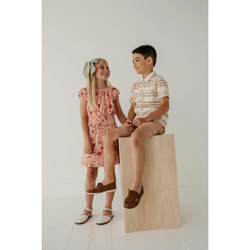 Smocked Eyelet Skirt