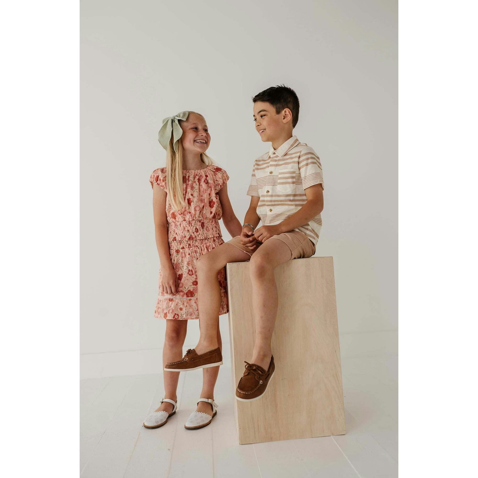 Smocked Eyelet Skirt