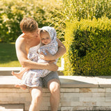 Toddler Hooded Towel - Pressed Petals