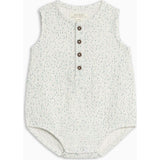 Bowie Muslin Bubble Romper - Pinehurst / Powder + Shell