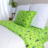 Minecraft Mob Squad Bamboo Twin Sheet Set