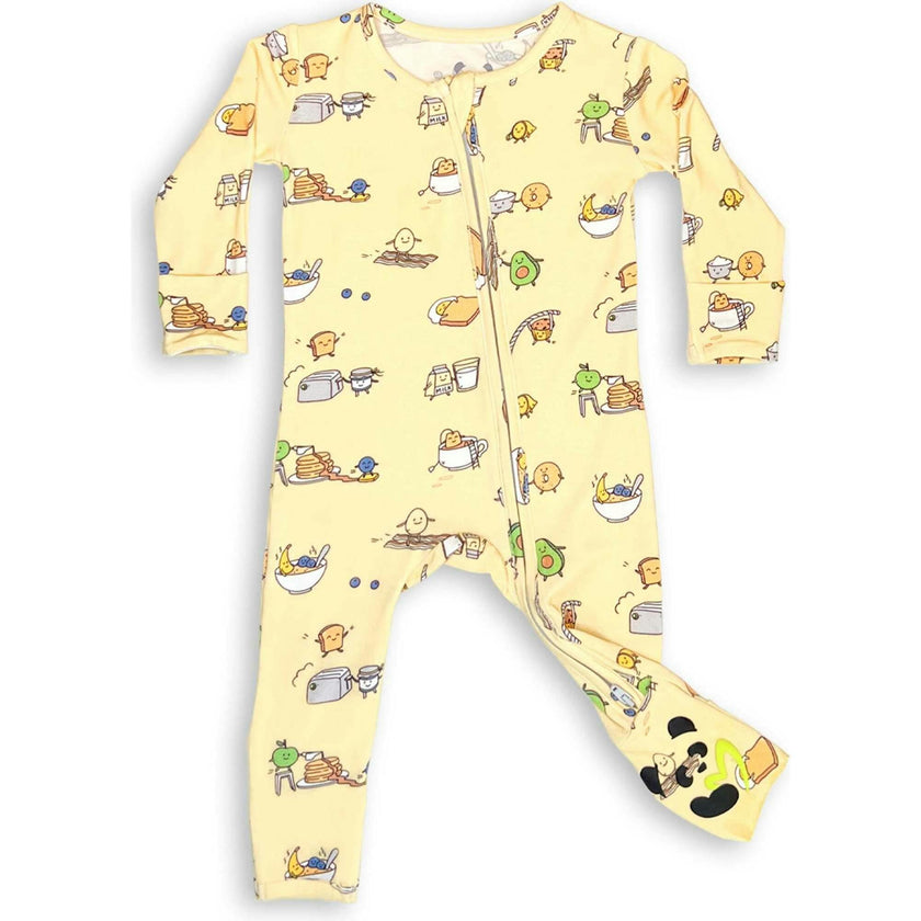 Love You Brunches Bamboo Convertible Footie