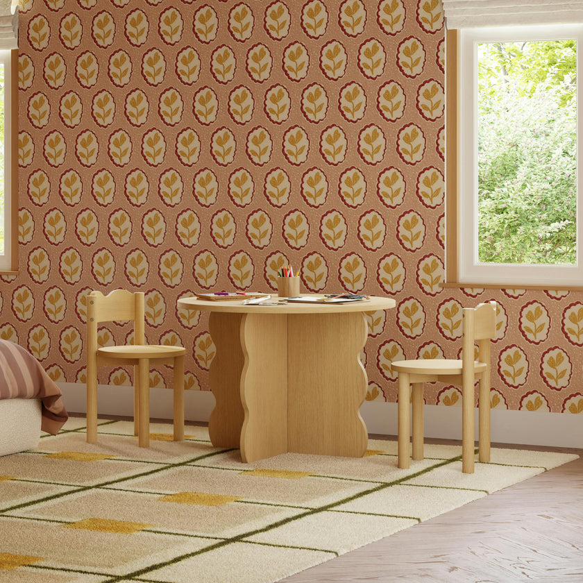 Ripple Play Table & Chairs Set in Natural Oak