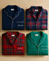 Women's Brushed Twill Pajama Set in Windsor Tartan