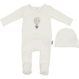 Air Balloon Footie and Beanie Set
