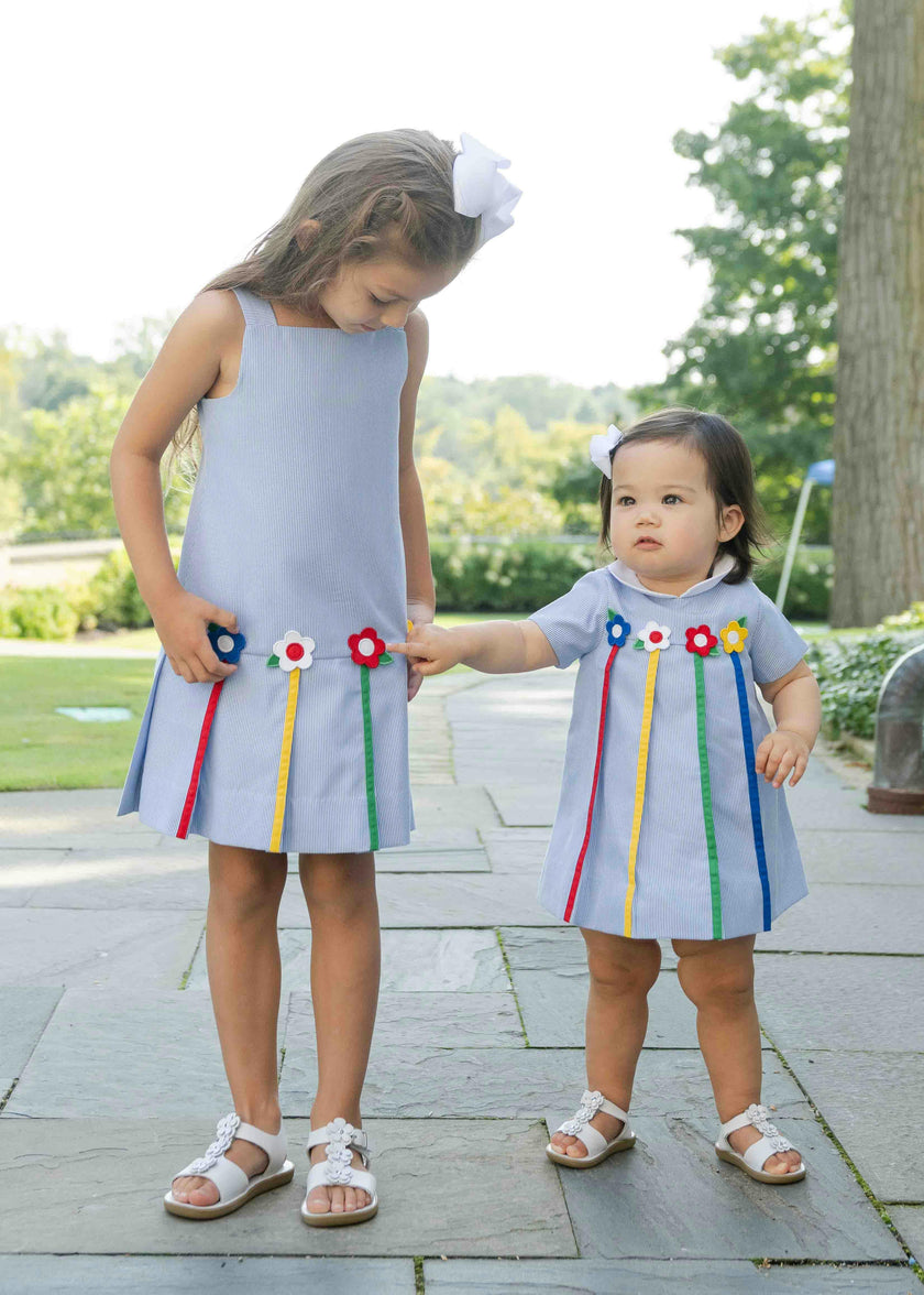 Junior Cord Dress With Flowers