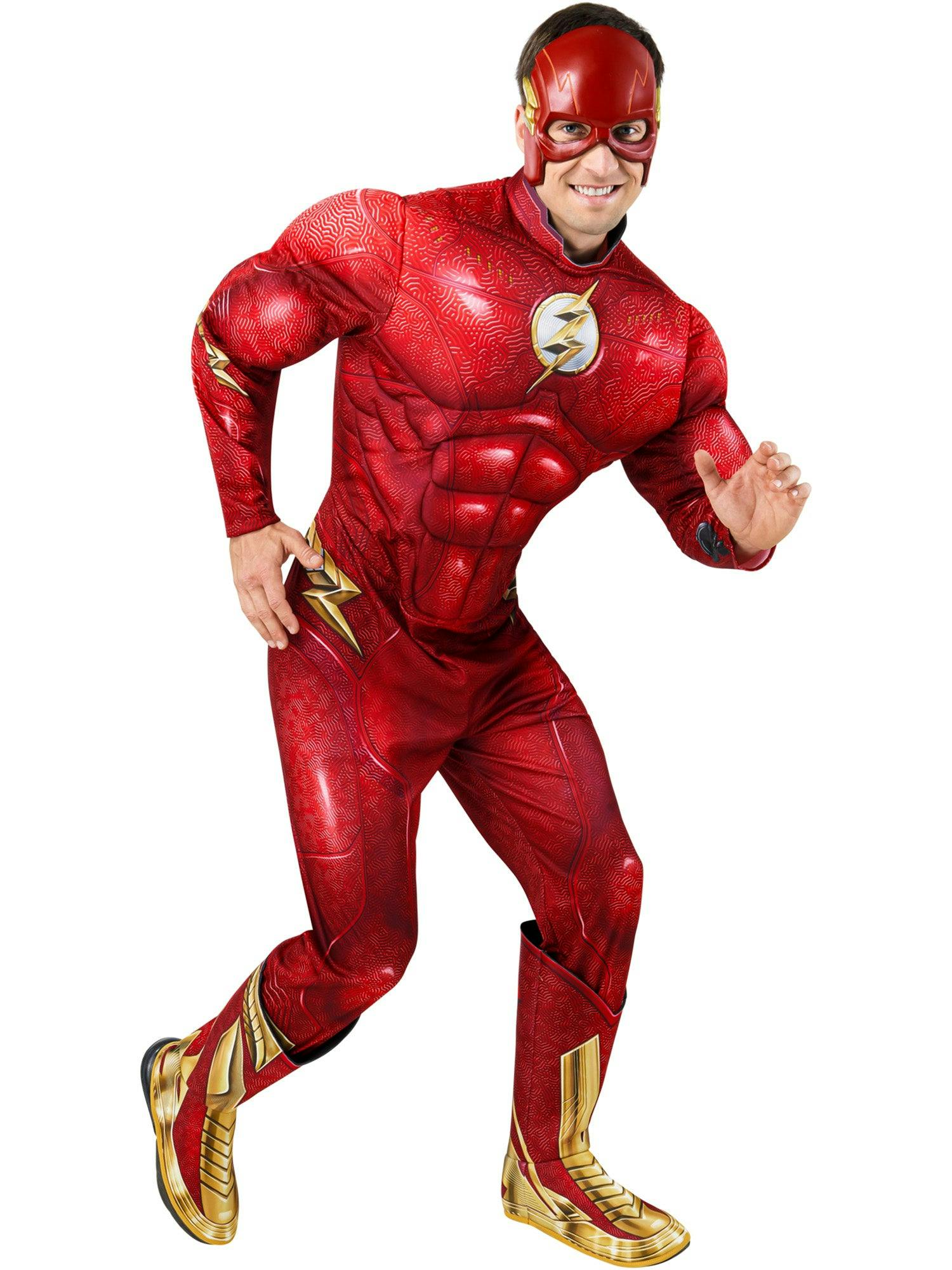 Men's The Flash Movie Flash Muscle Chest Costume - Deluxe