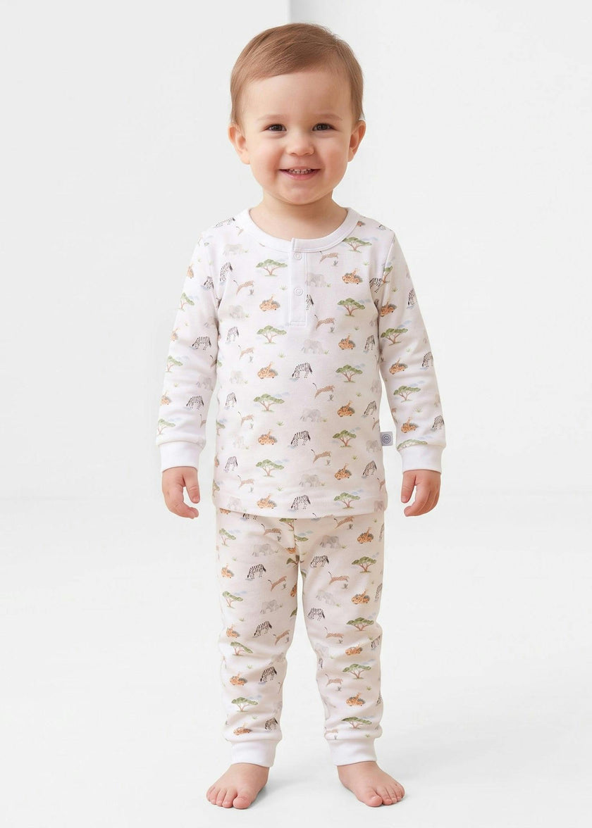 Savana Pima Cotton Kids Long Pajama Set