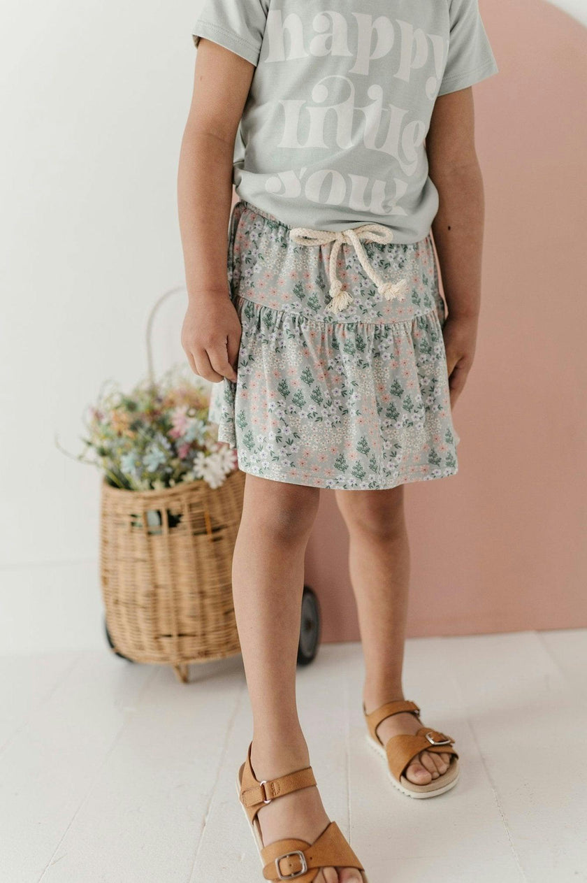 Girl's Short Sleeve Tee in Happy Little Soul